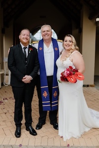 Wedding ceremony by Dr. Gerrit Rademeyer in Bedford